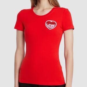 Love Moschino Love Storm Red Heart Tee